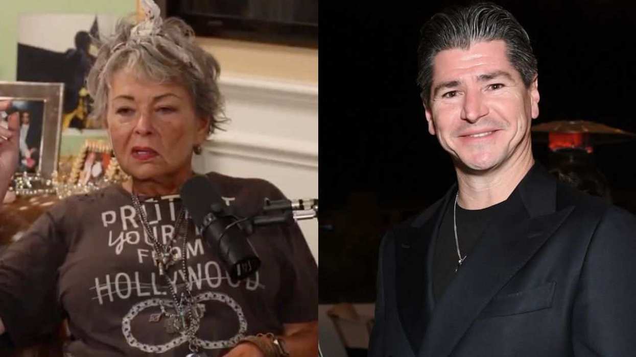Roseanne Barr (left) lashes out at former TV son Michael Fishman (right) over his comments about the Roseanne reboot’s cancellation.
