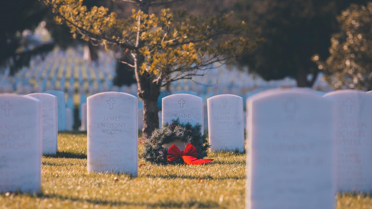 Row of tombstones