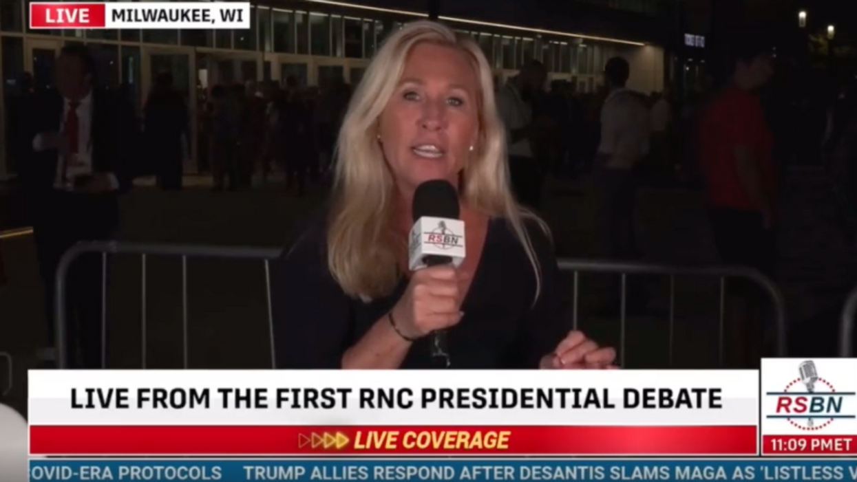 RSBN screenshot of Marjorie Taylor Greene