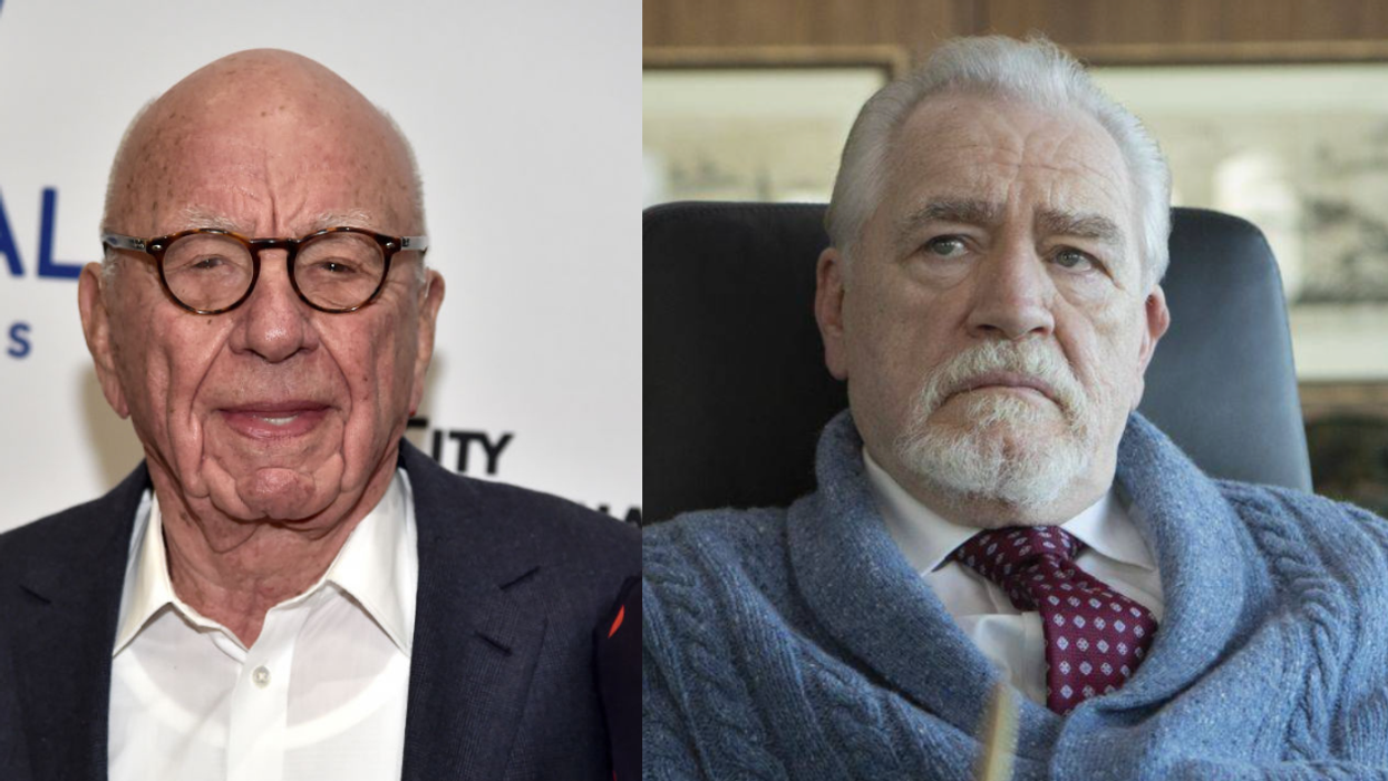 Rupert Murdoch; Brian Cox as Logan Roy