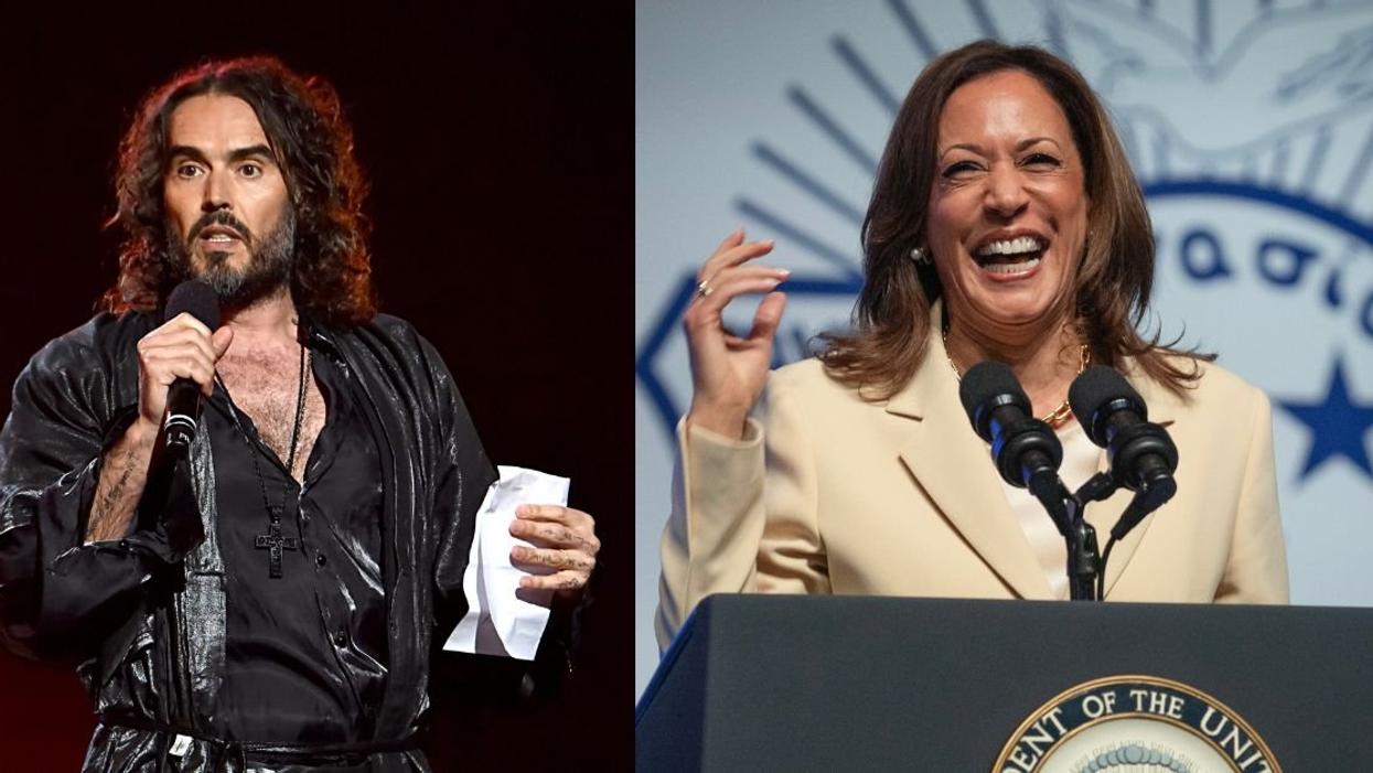 Russell Brand; Kamala Harris