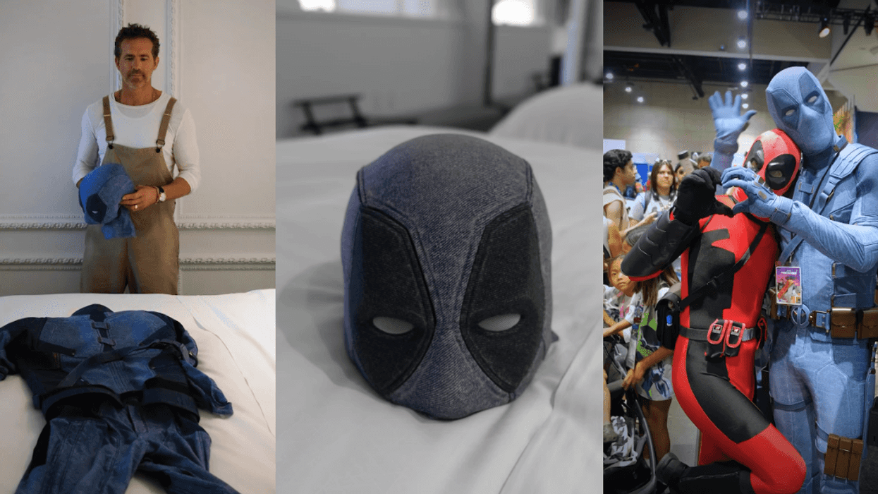Ryan Reynolds as Deadpool at Comic-Con