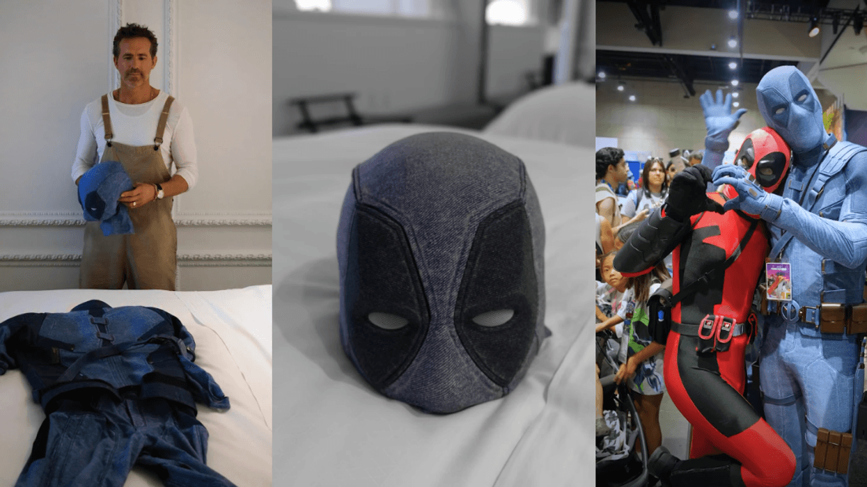 Ryan Reynolds as Deadpool at Comic-Con