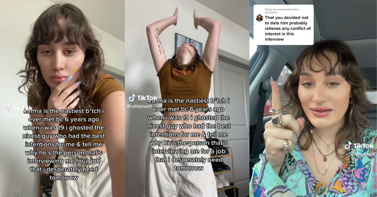 Rylie Jouett gets interviewed by man she dated and ghosted six years prior