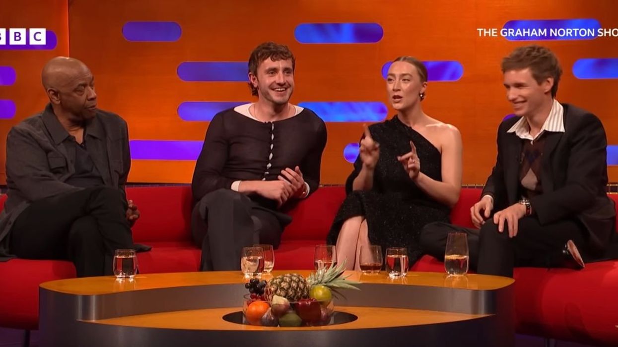 Saoirse Ronan with Denzel Washington, Paul Mescal, and Eddie Redmayne