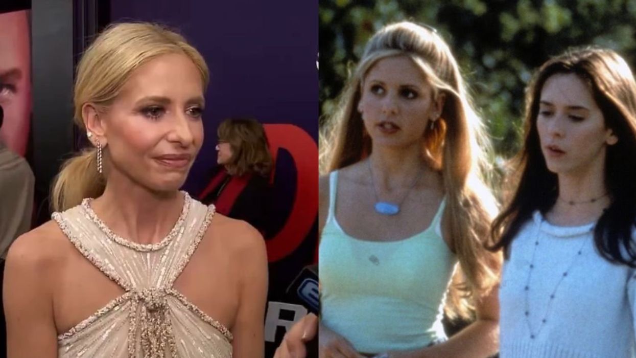 Sarah Michelle Gellar; Gellar with Jennifer Love Hewit from 'I Know What You Did Last Summer' (1997)