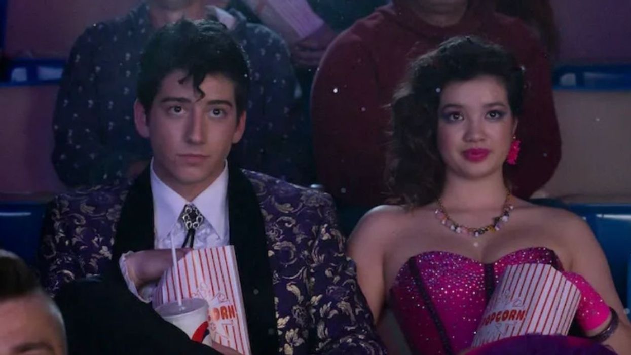 Scene from the Disney+ movie, "Prom Pact"