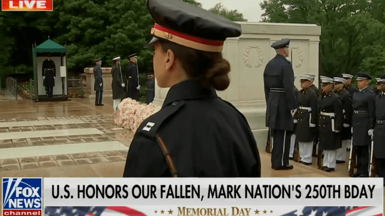 screenshot from Fox News Memorial Day broadcast
