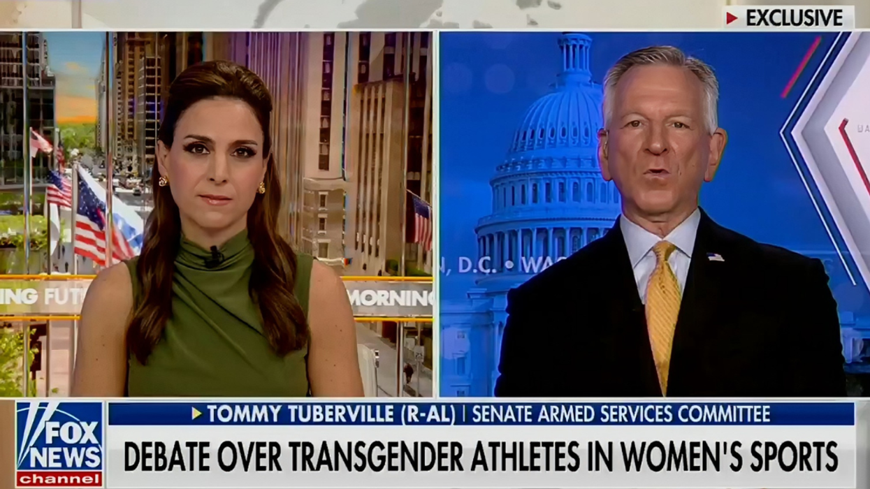screenshot from Fox News of Jackie DeAngelis and Tommy Tuberville