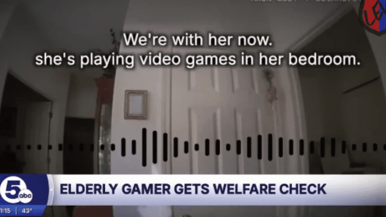 Screenshot from Officer Lew's bodycam footage on X