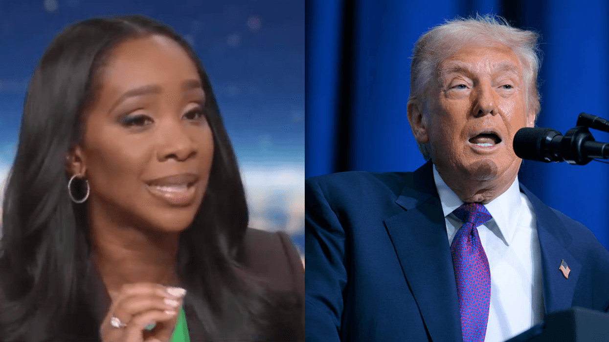 Screenshot of Abby Phillip; Donald Trump