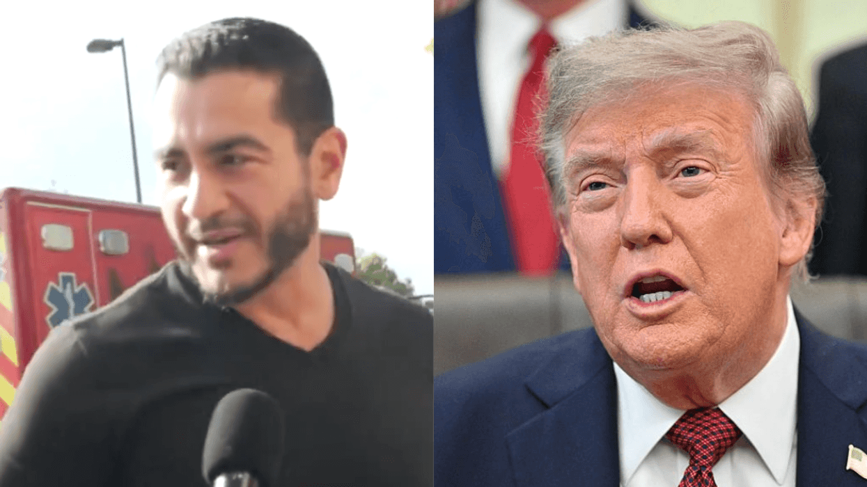 Screenshot of Abdul El-Sayed; Donald Trump