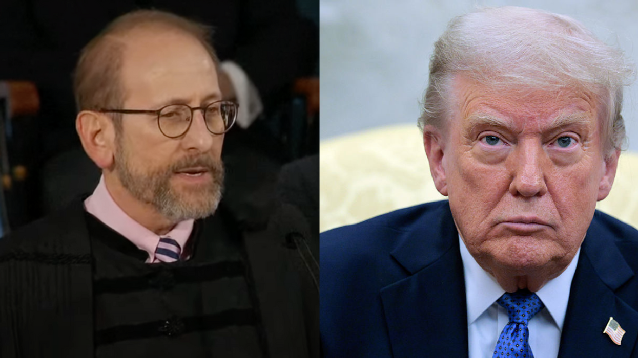 Screenshot of Alan M. Garber; Donald Trump