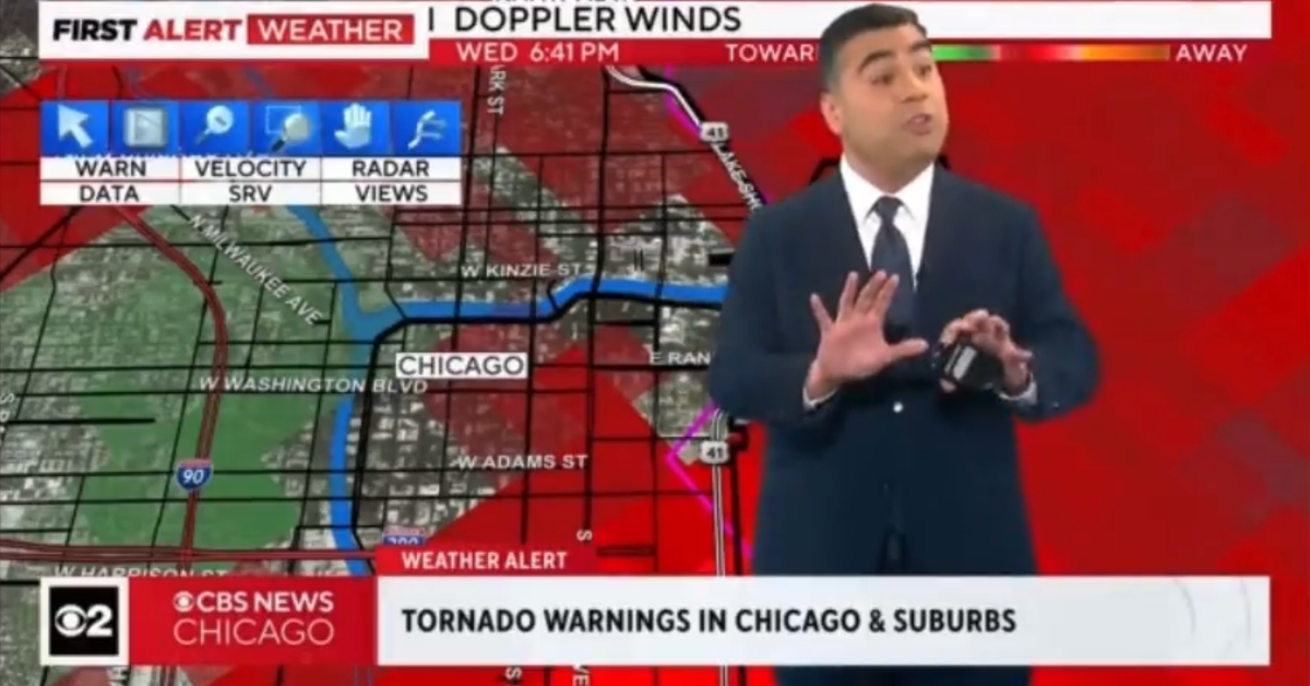 Screenshot of Albert Ramon warning colleagues to take shelter