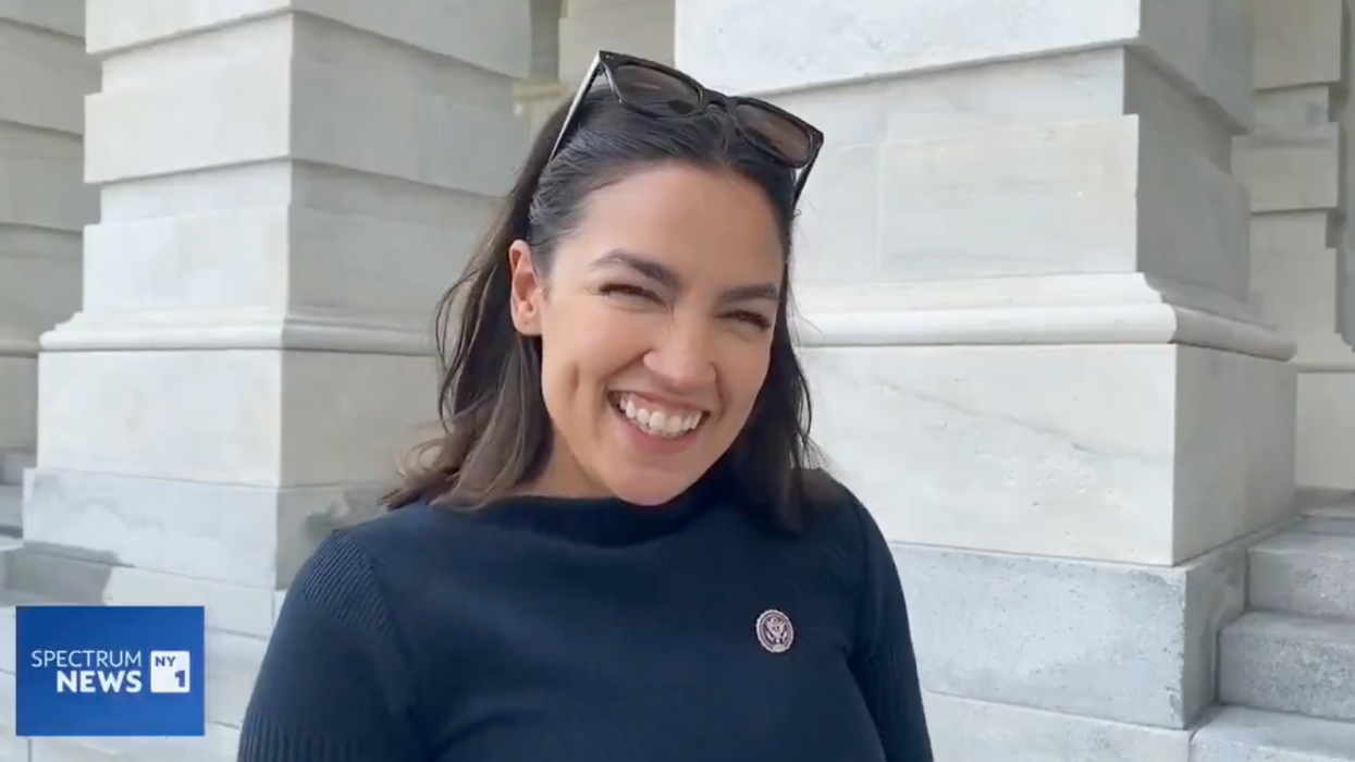 Screenshot of Alexandria Ocasio-Cortez