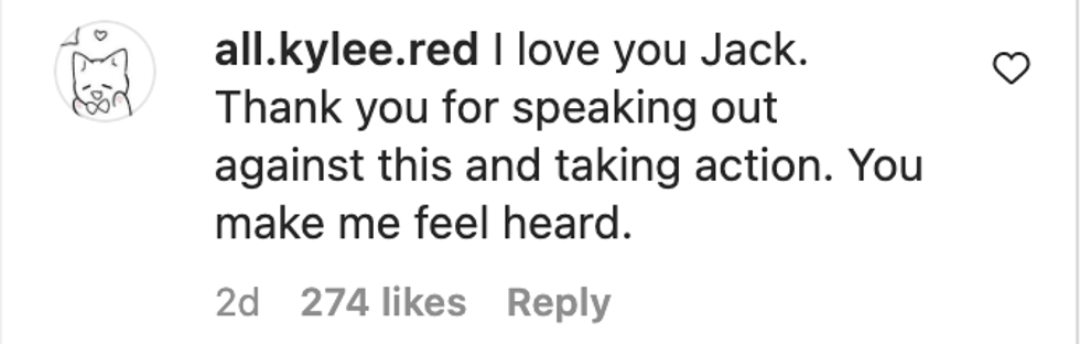 Screenshot of @all.kylee.red's post on Instagram