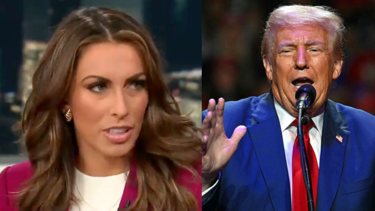 Screenshot of Alyssa Farrah Griffin; Donald Trump