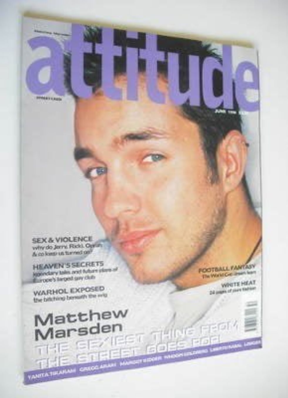 Screenshot of "Attitude" issue featuring Matthew Marsden