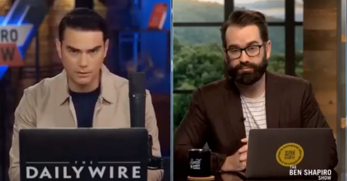 Screenshot of Ben Shapiro and Matt Walsh