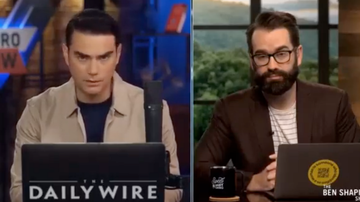 Screenshot of Ben Shapiro and Matt Walsh