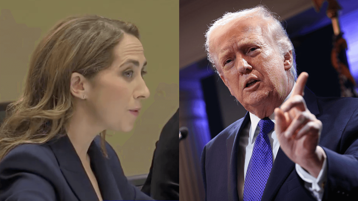 Screenshot of Bess Kalb; Donald Trump