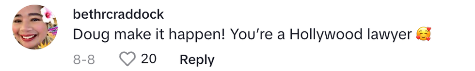 Screenshot of @bethrcraddock's post