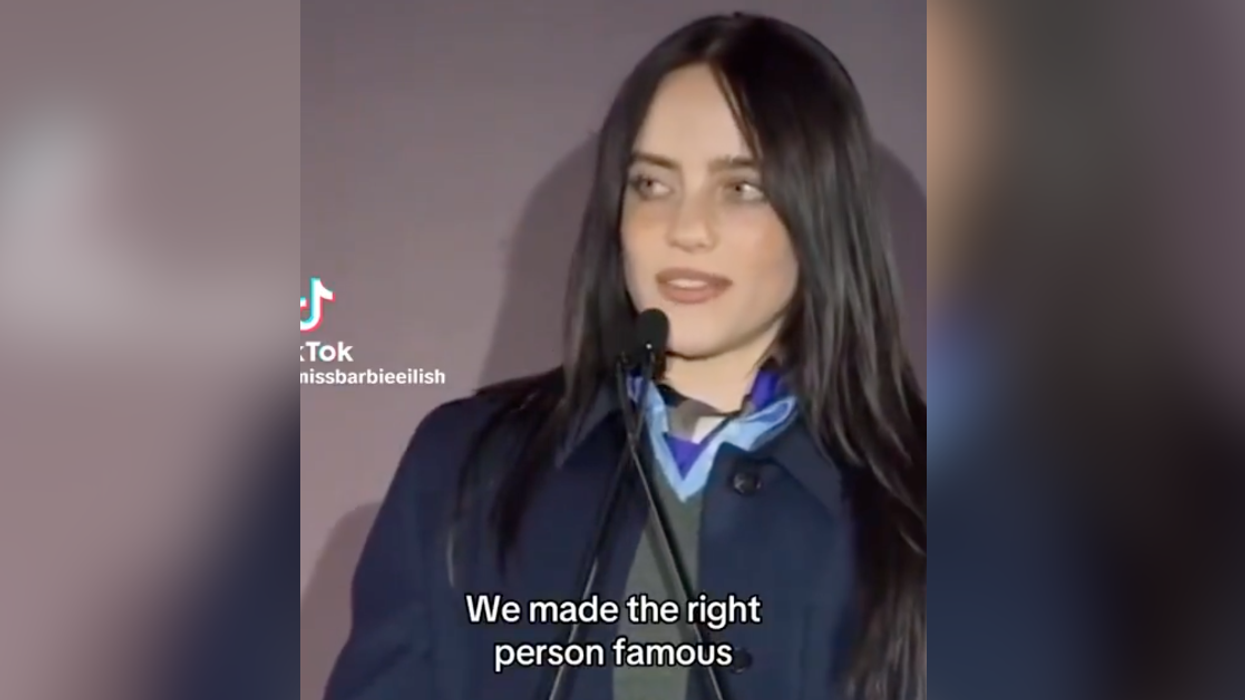 Screenshot of Billie Eilish