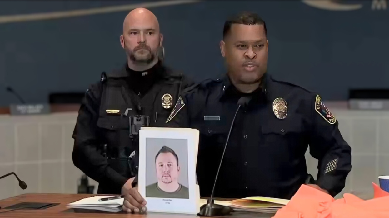 screenshot of Bloomington Police Department press conference