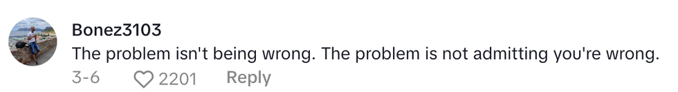 Screenshot of Bonez3103's post