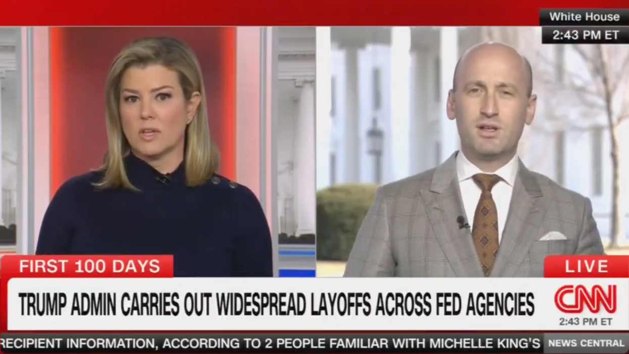 Screenshot of Brianna Keilar and Stephen Miller