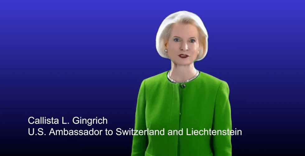 Screenshot of Callista Gingrich