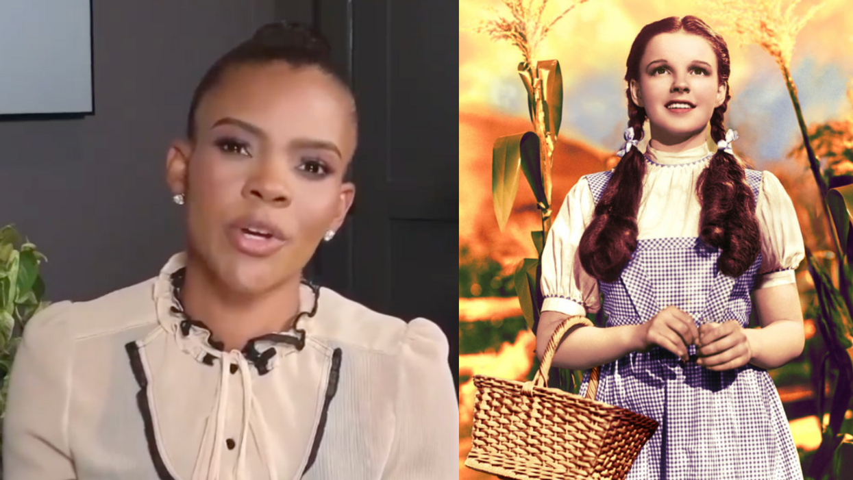Screenshot of Candace Owens; Judy Garland