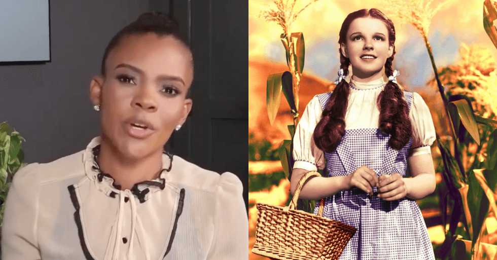 Screenshot of Candace Owens; Judy Garland