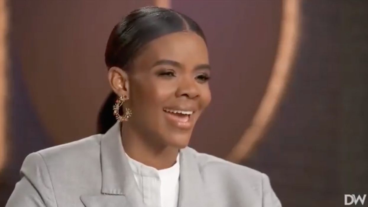 Screenshot of Candace Owens on her podcast