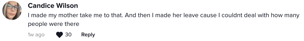 Screenshot of @candicewilson16's post on TikTok