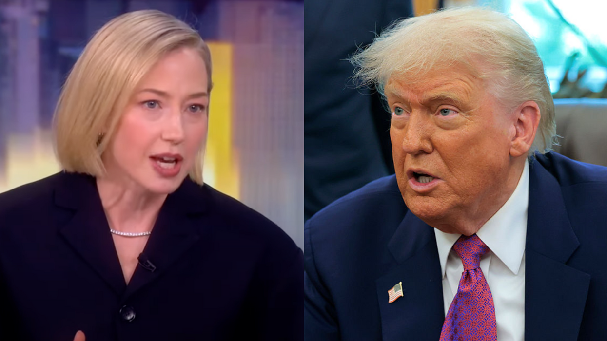 Screenshot of Carrie Coon; Donald Trump