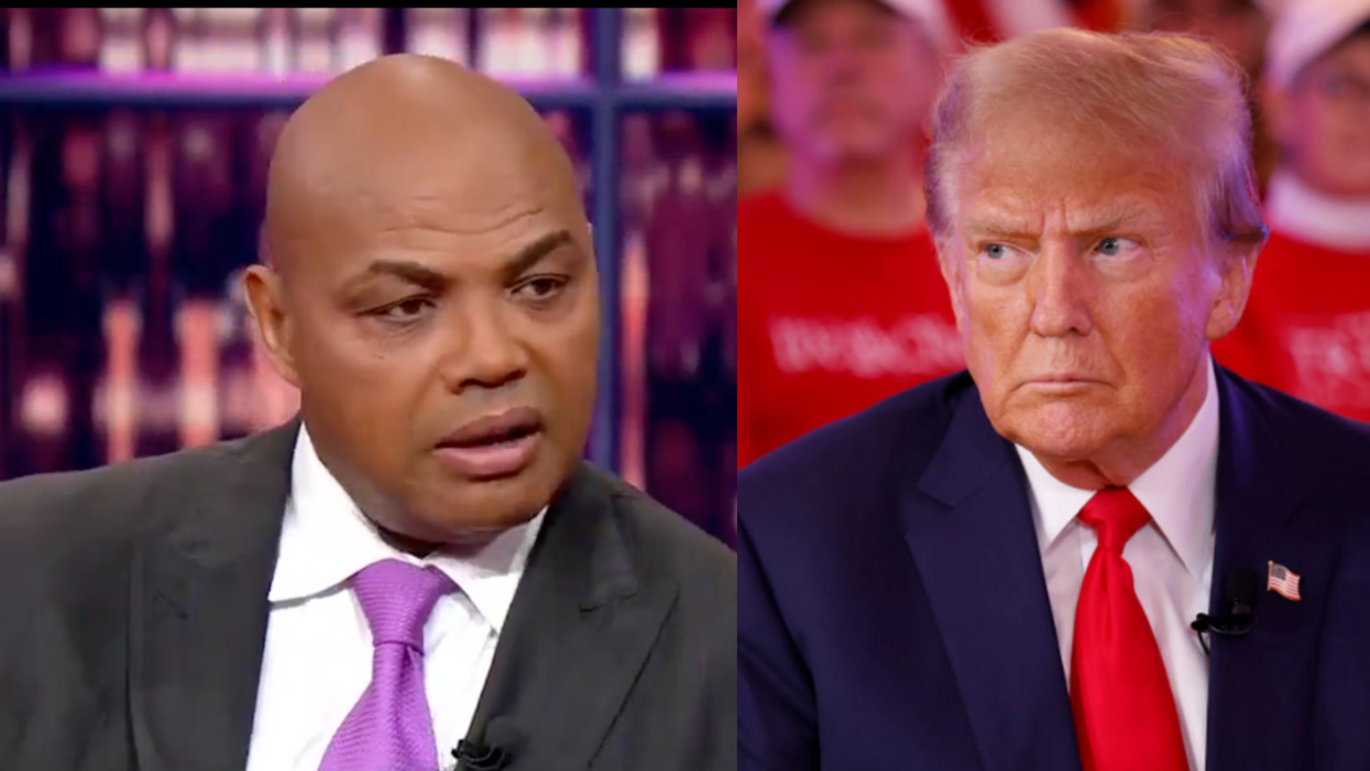 Screenshot of Charles Barkley; Donald Trump