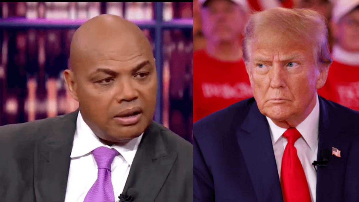 Screenshot of Charles Barkley; Donald Trump