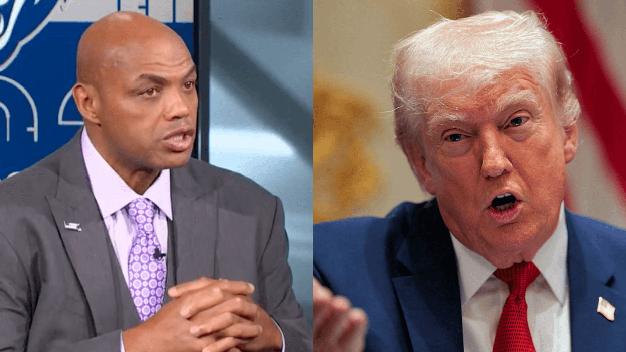 Screenshot of Charles Barkley; Donald Trump