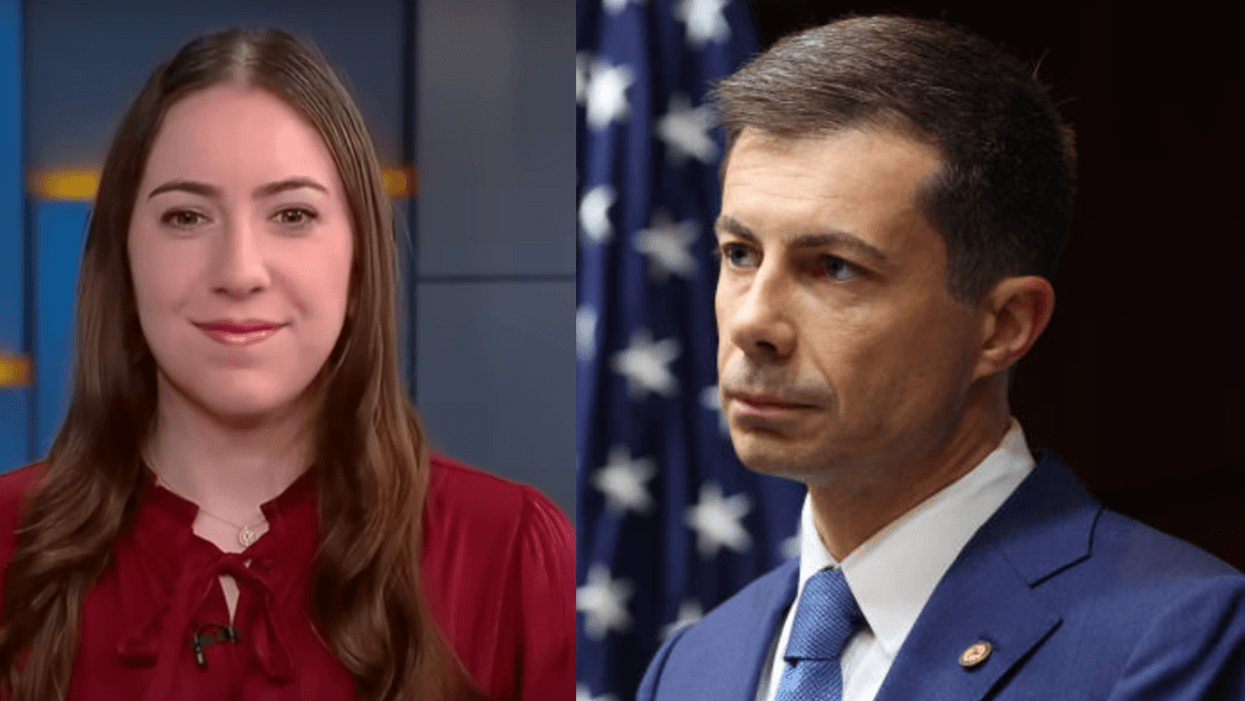 Screenshot of Chaya Raichik; Pete Buttigieg