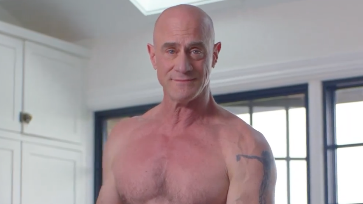 Screenshot of Christopher Meloni from ad