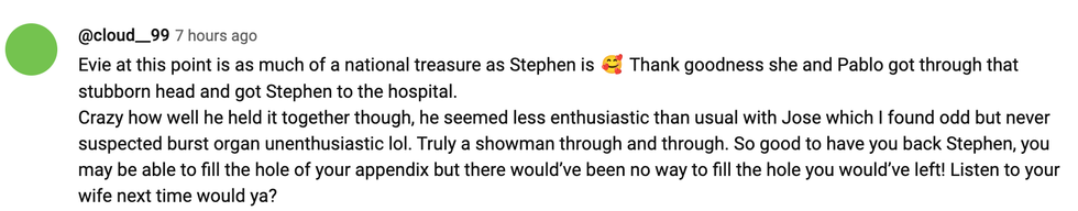 Screenshot of @cloud_99's YouTube comment