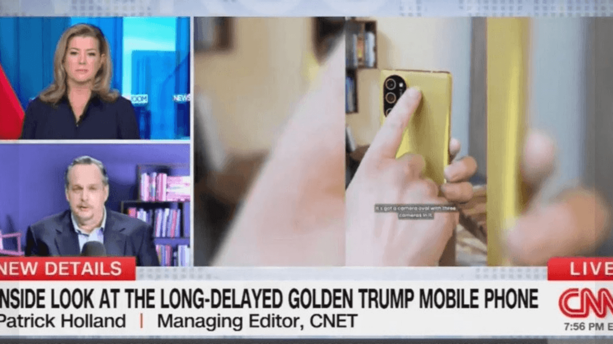 screenshot of CNN report on Trump Mobile T1 by CNET