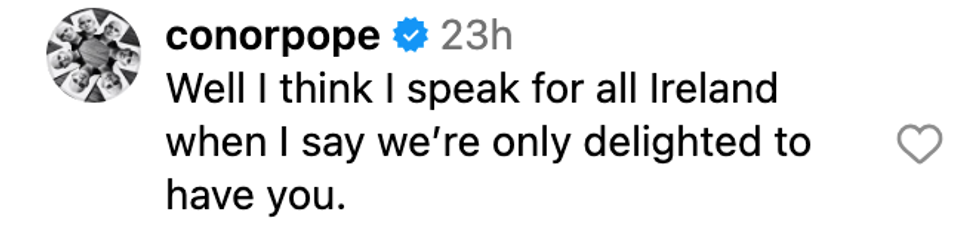 Screenshot of @conorpope's post