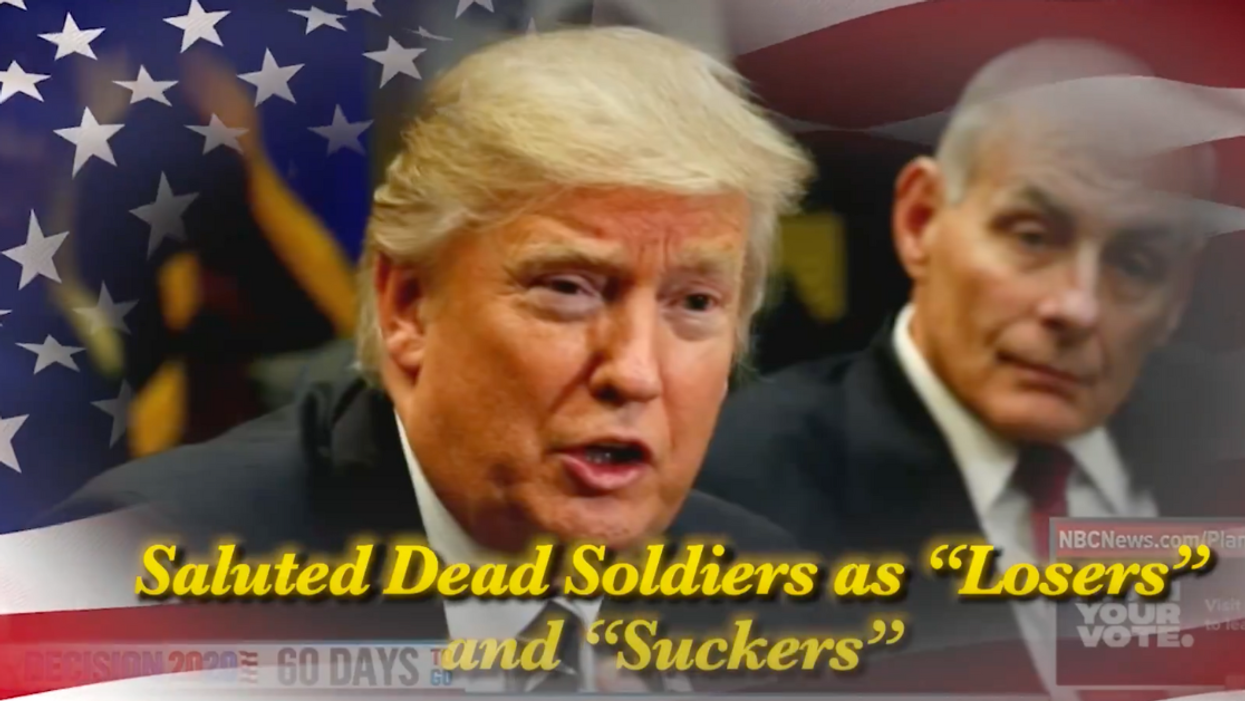 Screenshot of "Daily Show" "tribute" to Donald Trump