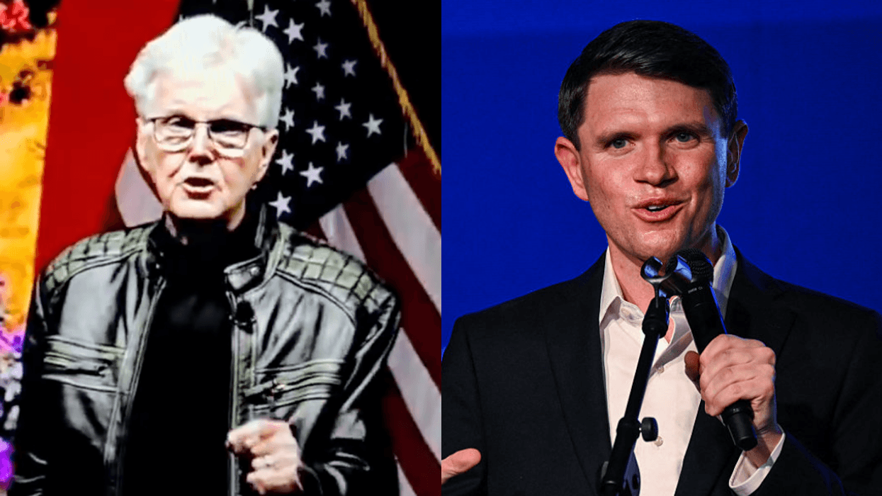 Screenshot of Dan Patrick; James Talarico