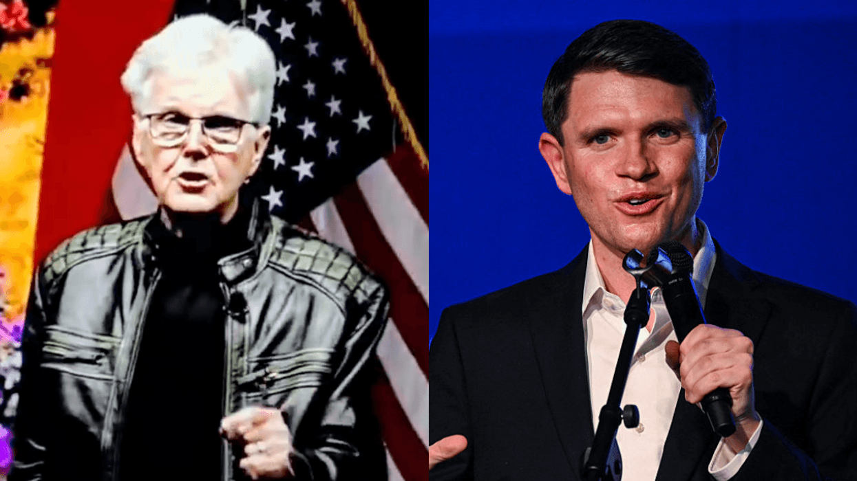 Screenshot of Dan Patrick; James Talarico
