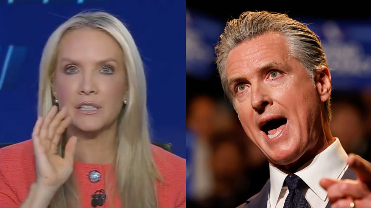 Screenshot of Dana Perino; Gavin Newsom