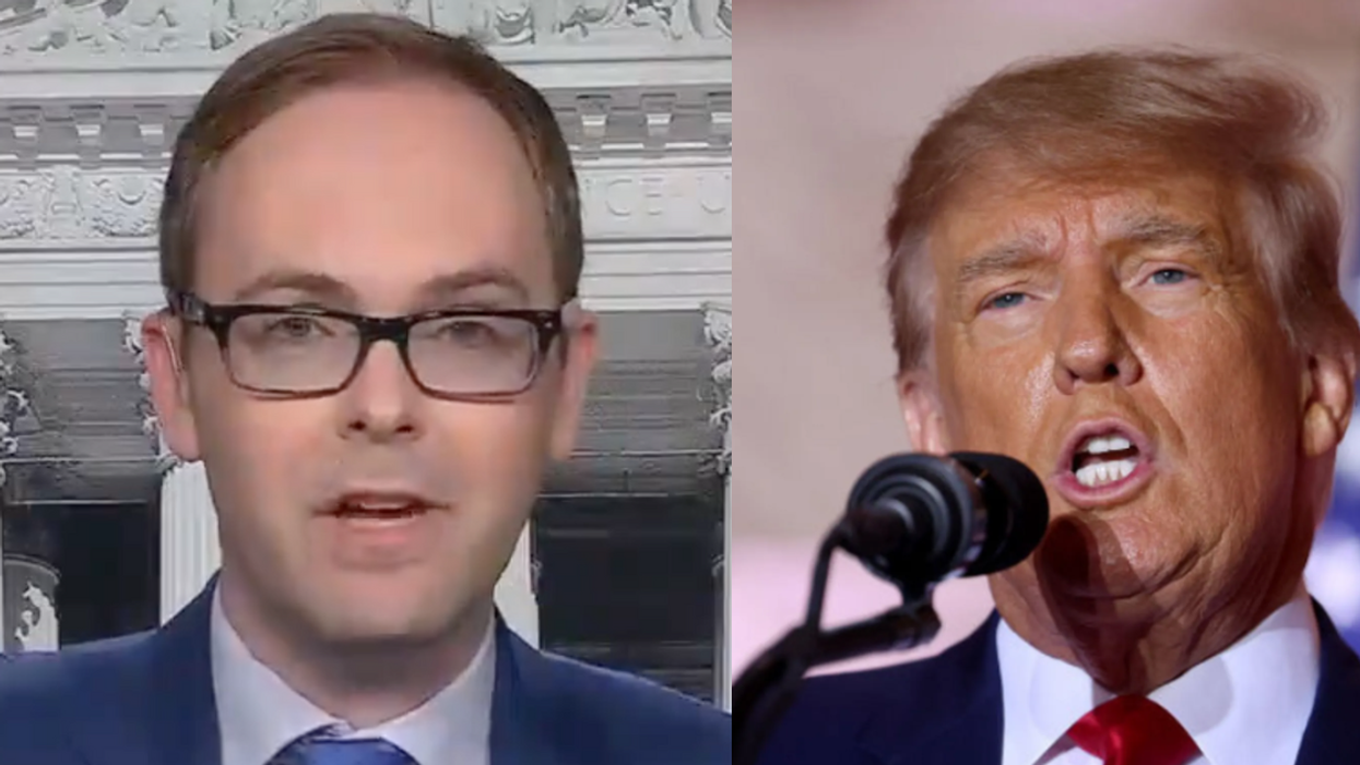 Screenshot of Daniel Dale; Donald Trump