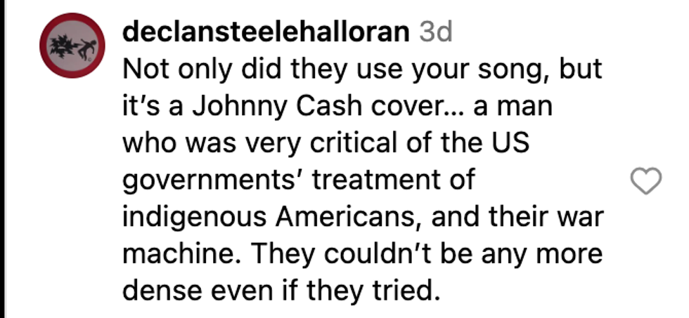 Screenshot of @declansteelehalloran's post